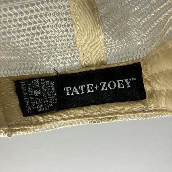 Tate + Zoey Green Distressed Style Adjustable Hat - Picture 7 of 7